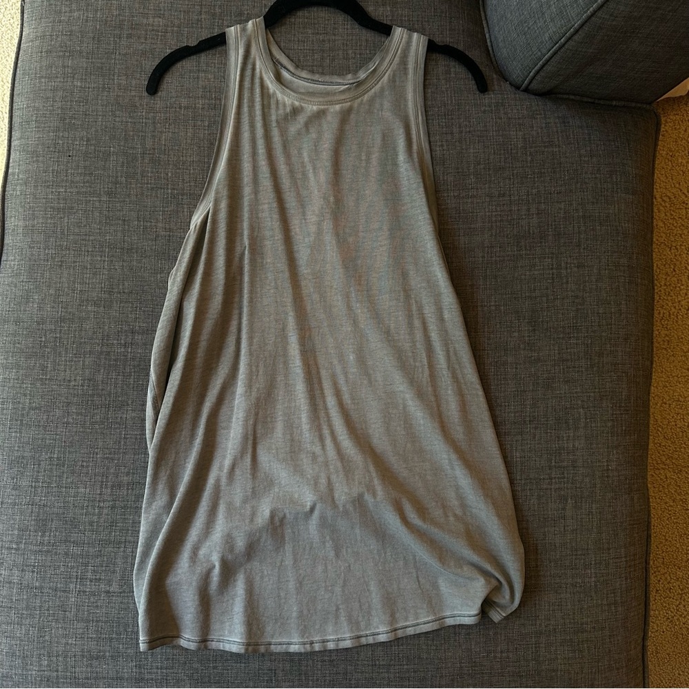 NWOT Lululemon All Tied Up Tank, Sublimado Pigment Dye Asphalt Grey, sz 10